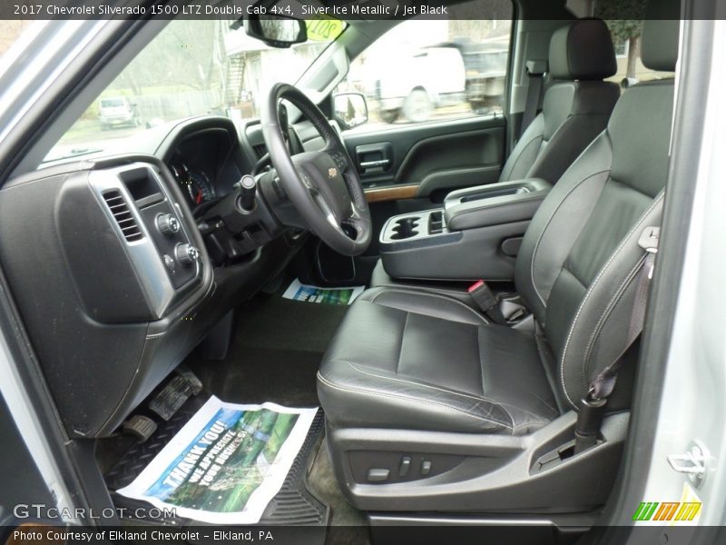 Silver Ice Metallic / Jet Black 2017 Chevrolet Silverado 1500 LTZ Double Cab 4x4
