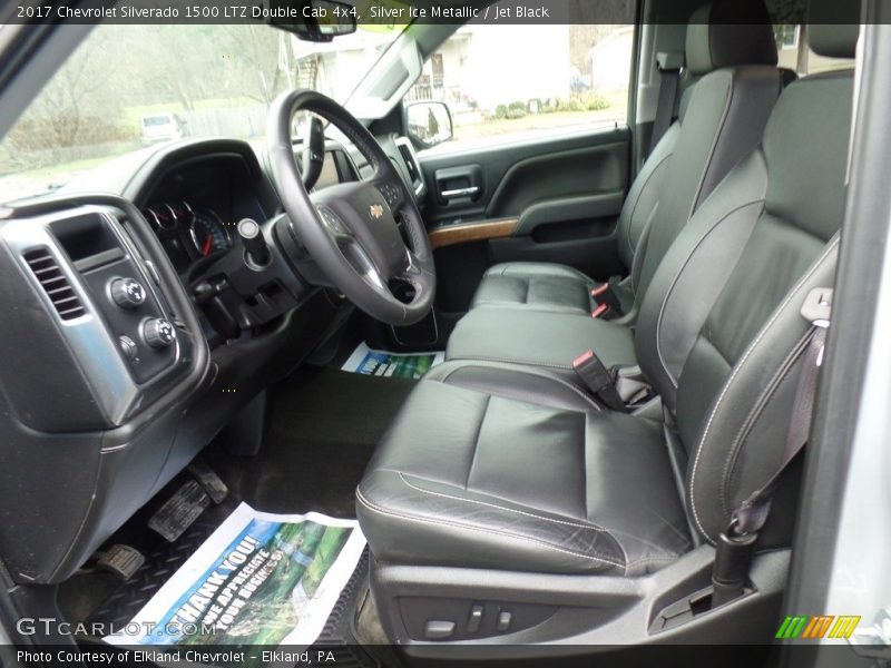 Silver Ice Metallic / Jet Black 2017 Chevrolet Silverado 1500 LTZ Double Cab 4x4