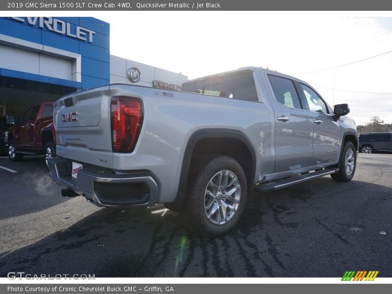 Quicksilver Metallic / Jet Black 2019 GMC Sierra 1500 SLT Crew Cab 4WD