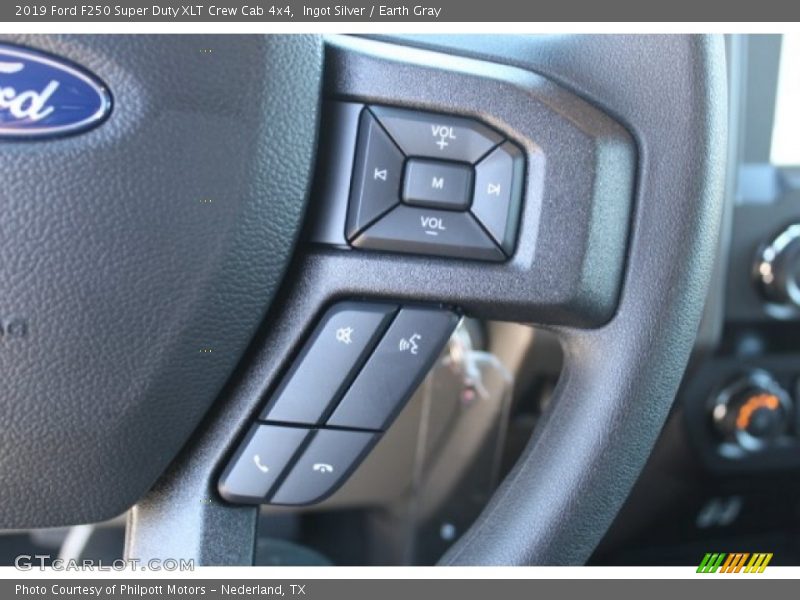 Ingot Silver / Earth Gray 2019 Ford F250 Super Duty XLT Crew Cab 4x4