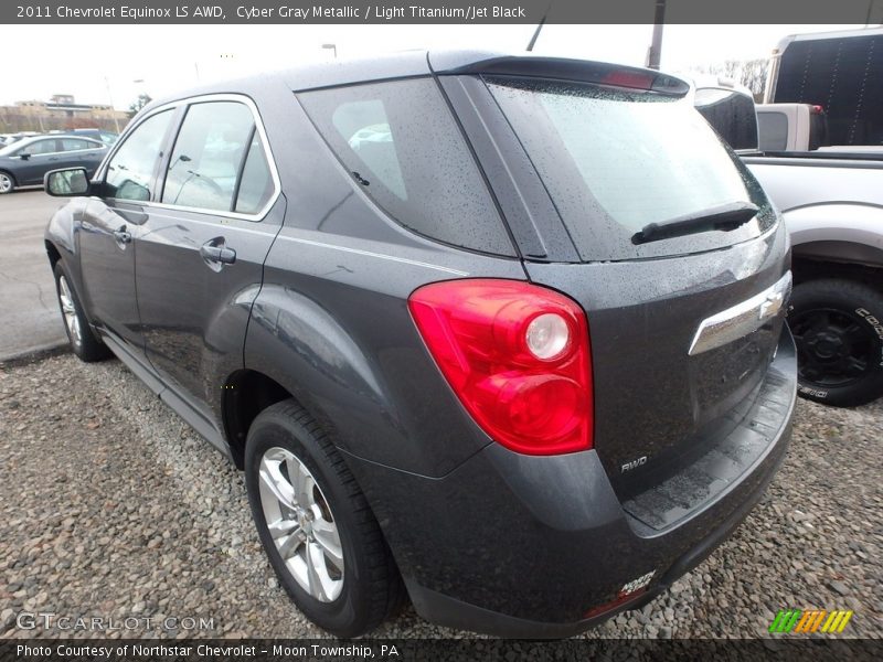 Cyber Gray Metallic / Light Titanium/Jet Black 2011 Chevrolet Equinox LS AWD