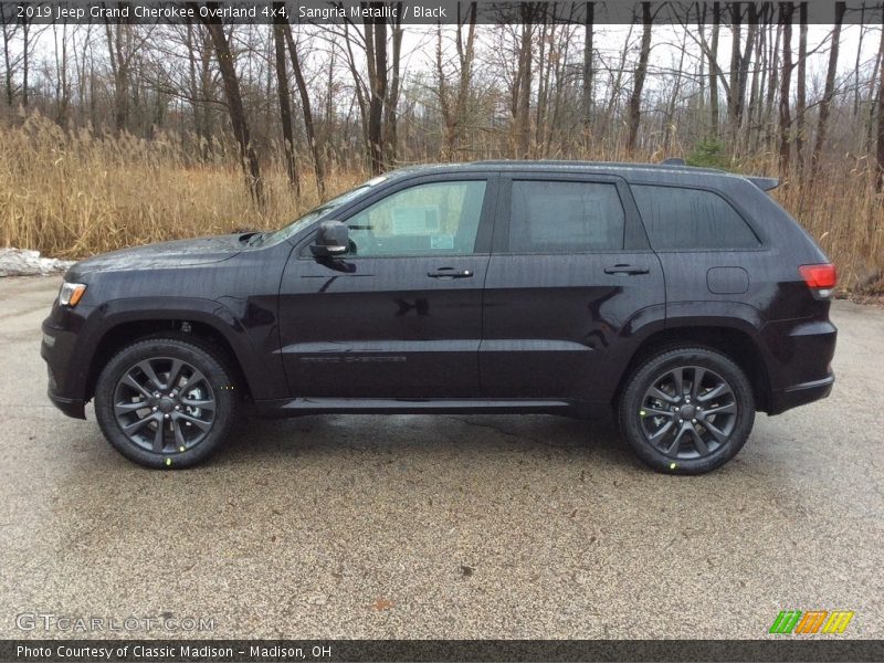 Sangria Metallic / Black 2019 Jeep Grand Cherokee Overland 4x4
