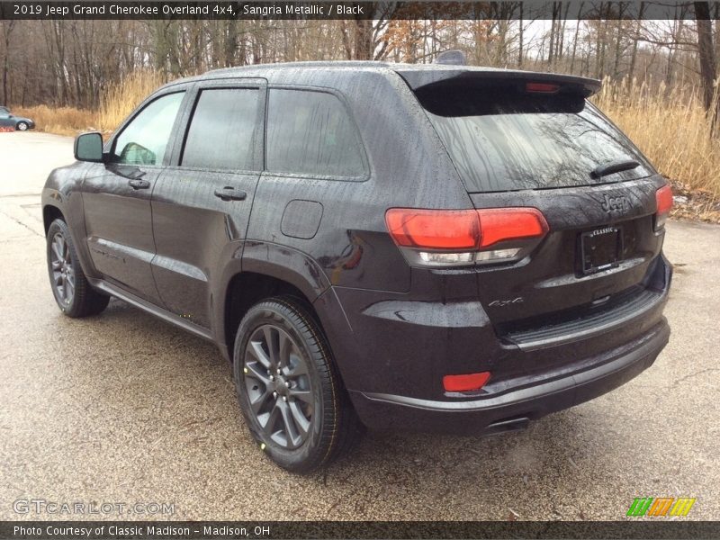Sangria Metallic / Black 2019 Jeep Grand Cherokee Overland 4x4