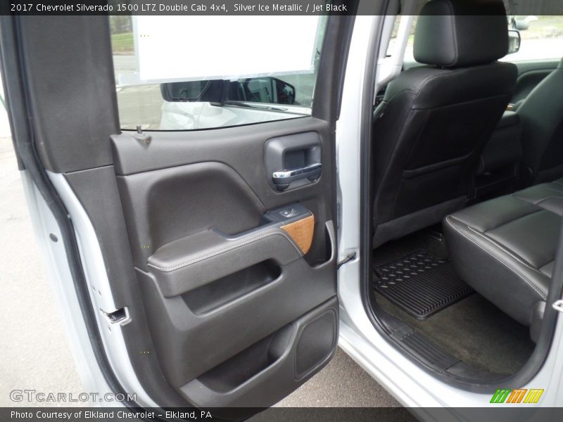 Silver Ice Metallic / Jet Black 2017 Chevrolet Silverado 1500 LTZ Double Cab 4x4