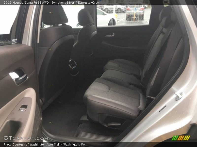 Symphony Silver / Espresso/Gray 2019 Hyundai Santa Fe SE AWD