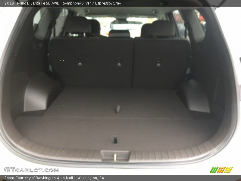 Symphony Silver / Espresso/Gray 2019 Hyundai Santa Fe SE AWD
