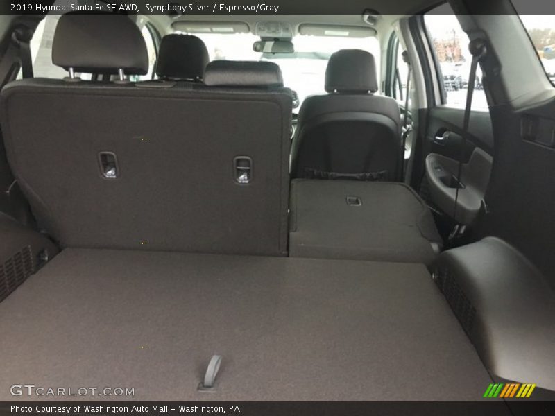 Symphony Silver / Espresso/Gray 2019 Hyundai Santa Fe SE AWD