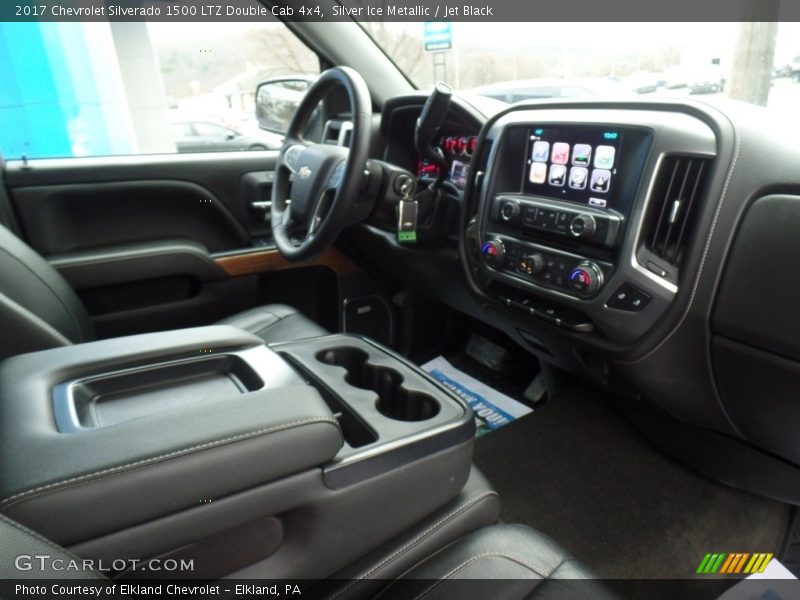Silver Ice Metallic / Jet Black 2017 Chevrolet Silverado 1500 LTZ Double Cab 4x4