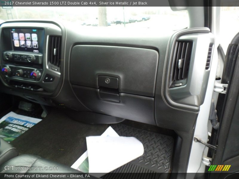 Silver Ice Metallic / Jet Black 2017 Chevrolet Silverado 1500 LTZ Double Cab 4x4