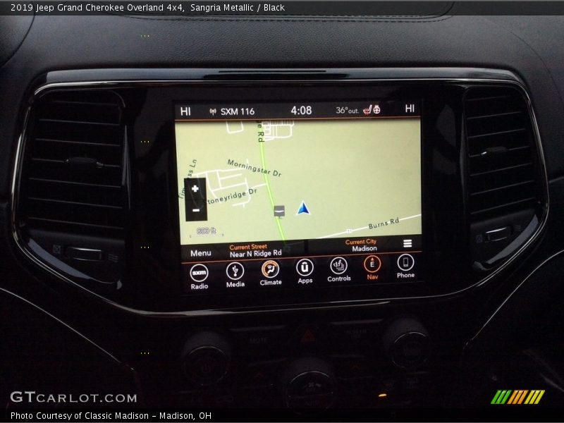 Sangria Metallic / Black 2019 Jeep Grand Cherokee Overland 4x4