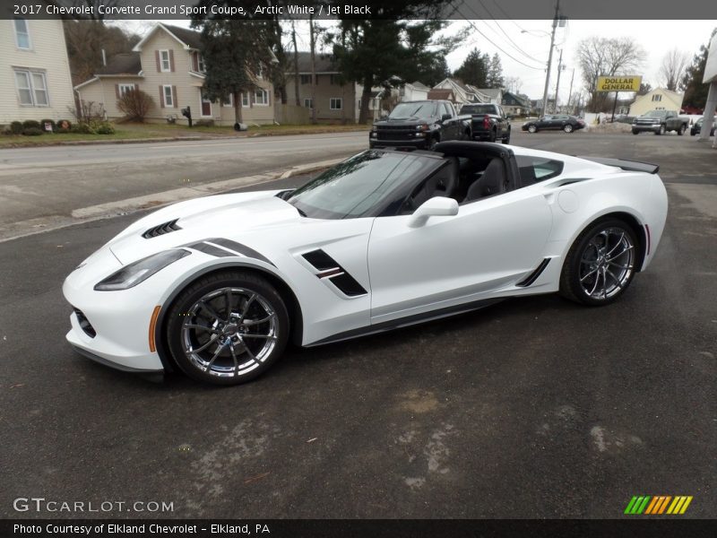 Arctic White / Jet Black 2017 Chevrolet Corvette Grand Sport Coupe