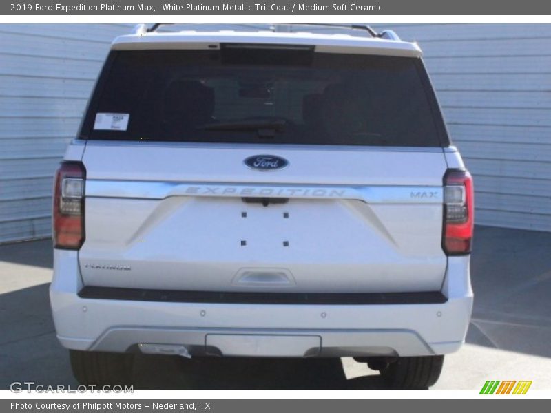 White Platinum Metallic Tri-Coat / Medium Soft Ceramic 2019 Ford Expedition Platinum Max