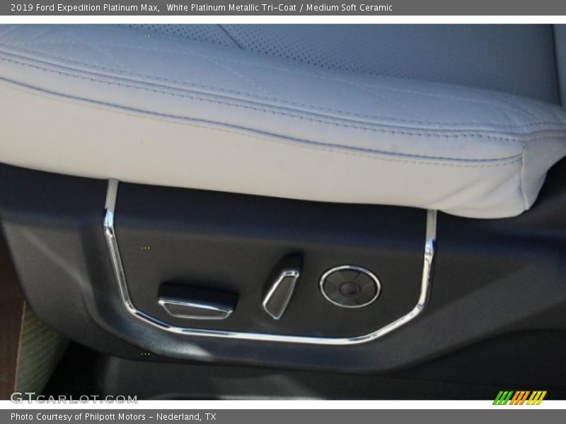 White Platinum Metallic Tri-Coat / Medium Soft Ceramic 2019 Ford Expedition Platinum Max
