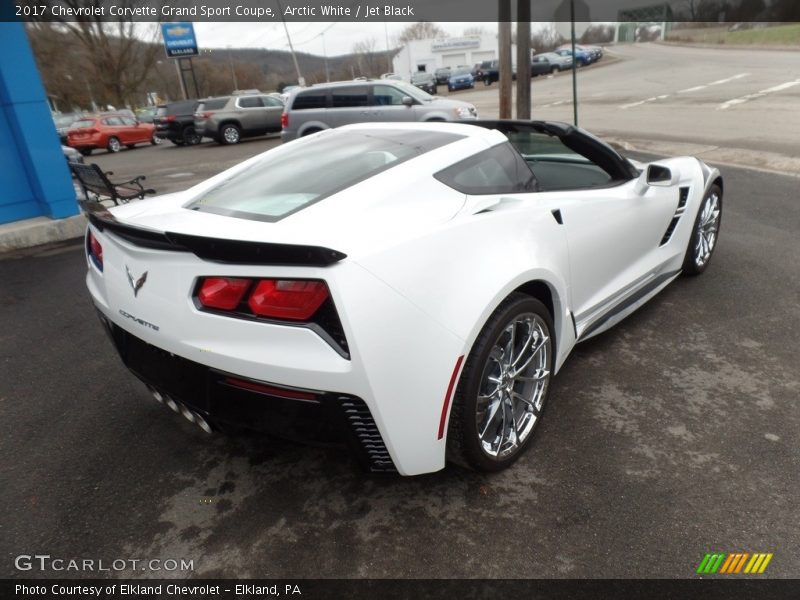 Arctic White / Jet Black 2017 Chevrolet Corvette Grand Sport Coupe