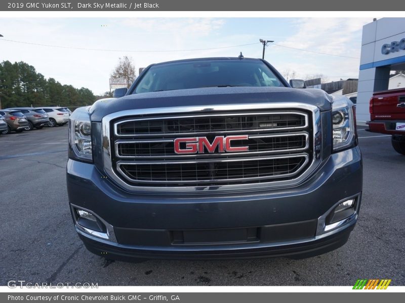 Dark Sky Metallic / Jet Black 2019 GMC Yukon SLT