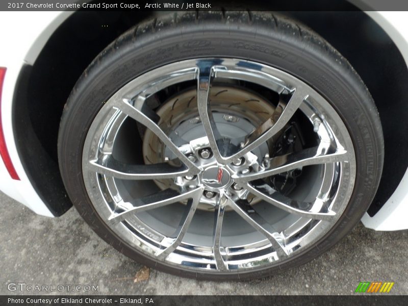 Arctic White / Jet Black 2017 Chevrolet Corvette Grand Sport Coupe