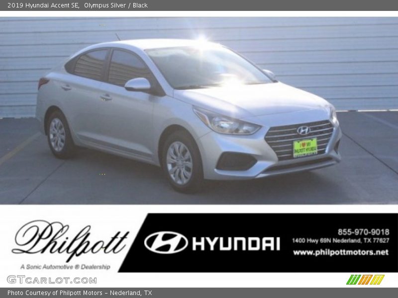 Olympus Silver / Black 2019 Hyundai Accent SE