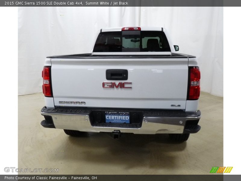 Summit White / Jet Black 2015 GMC Sierra 1500 SLE Double Cab 4x4