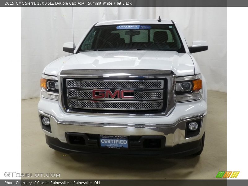 Summit White / Jet Black 2015 GMC Sierra 1500 SLE Double Cab 4x4