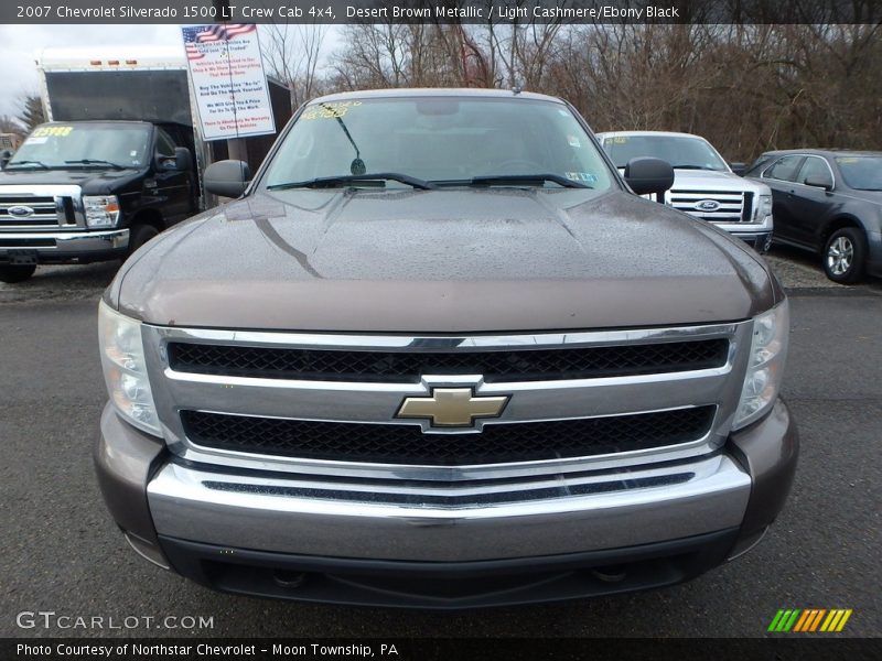 Desert Brown Metallic / Light Cashmere/Ebony Black 2007 Chevrolet Silverado 1500 LT Crew Cab 4x4