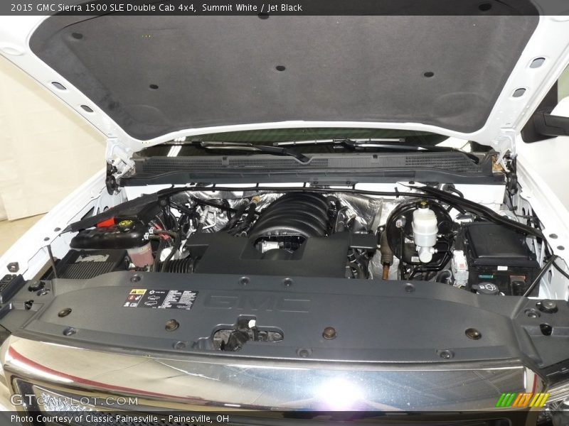 Summit White / Jet Black 2015 GMC Sierra 1500 SLE Double Cab 4x4