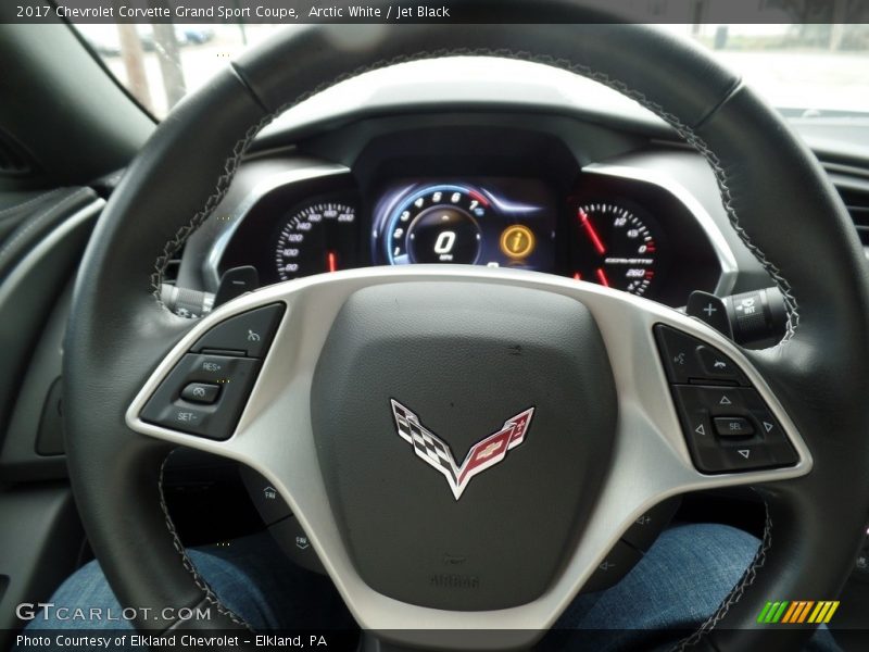 Arctic White / Jet Black 2017 Chevrolet Corvette Grand Sport Coupe
