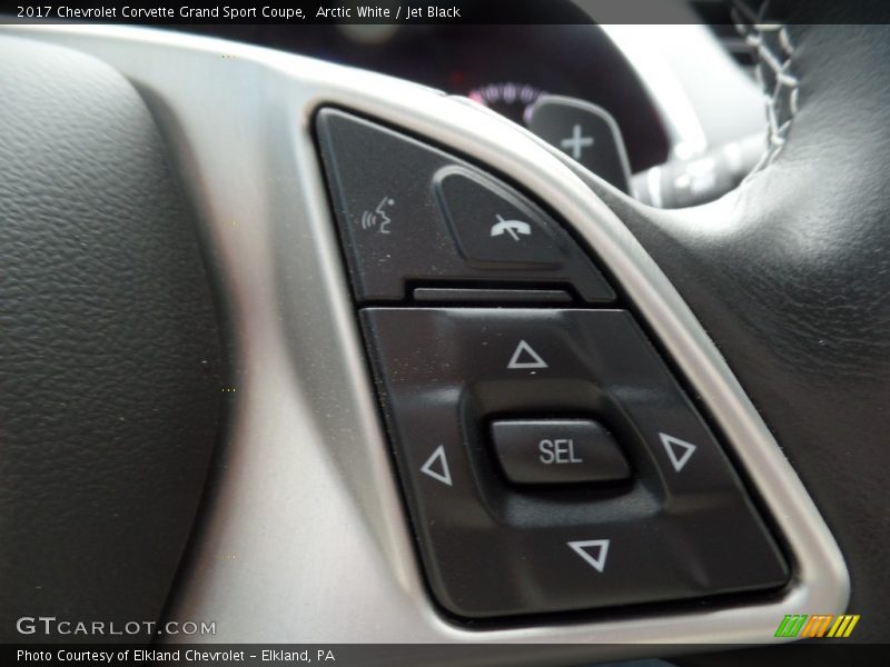 Arctic White / Jet Black 2017 Chevrolet Corvette Grand Sport Coupe