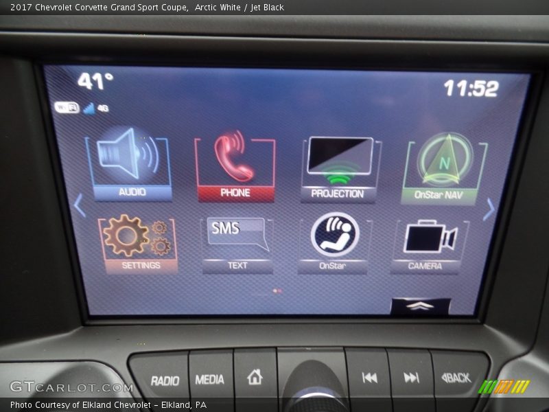 Arctic White / Jet Black 2017 Chevrolet Corvette Grand Sport Coupe