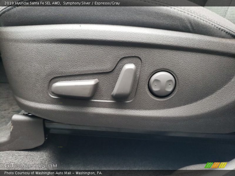 Symphony Silver / Espresso/Gray 2019 Hyundai Santa Fe SEL AWD