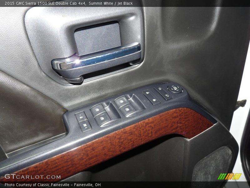 Summit White / Jet Black 2015 GMC Sierra 1500 SLE Double Cab 4x4