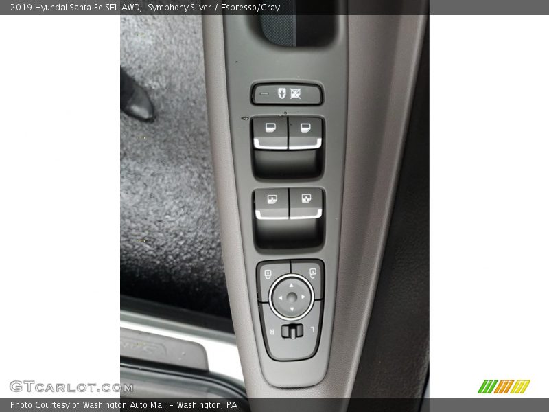 Symphony Silver / Espresso/Gray 2019 Hyundai Santa Fe SEL AWD