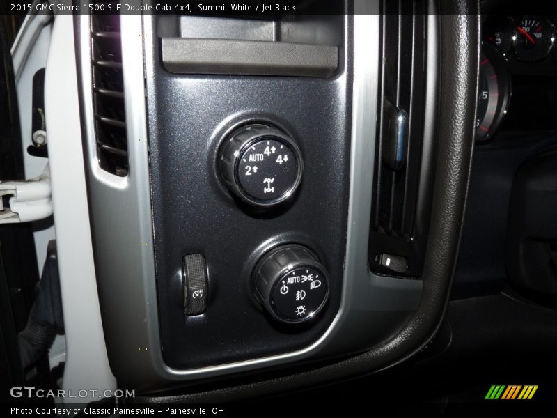 Summit White / Jet Black 2015 GMC Sierra 1500 SLE Double Cab 4x4
