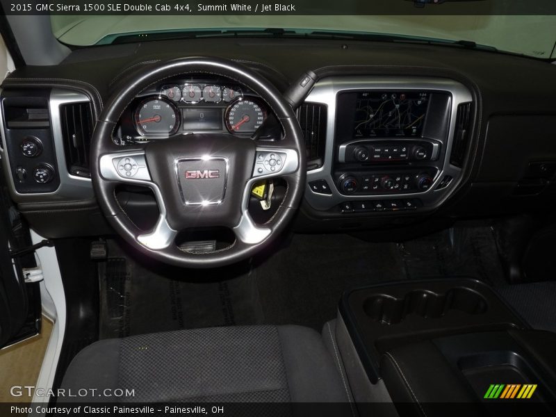 Summit White / Jet Black 2015 GMC Sierra 1500 SLE Double Cab 4x4