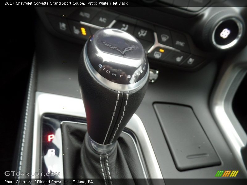 Arctic White / Jet Black 2017 Chevrolet Corvette Grand Sport Coupe