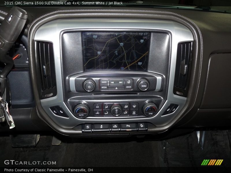 Summit White / Jet Black 2015 GMC Sierra 1500 SLE Double Cab 4x4