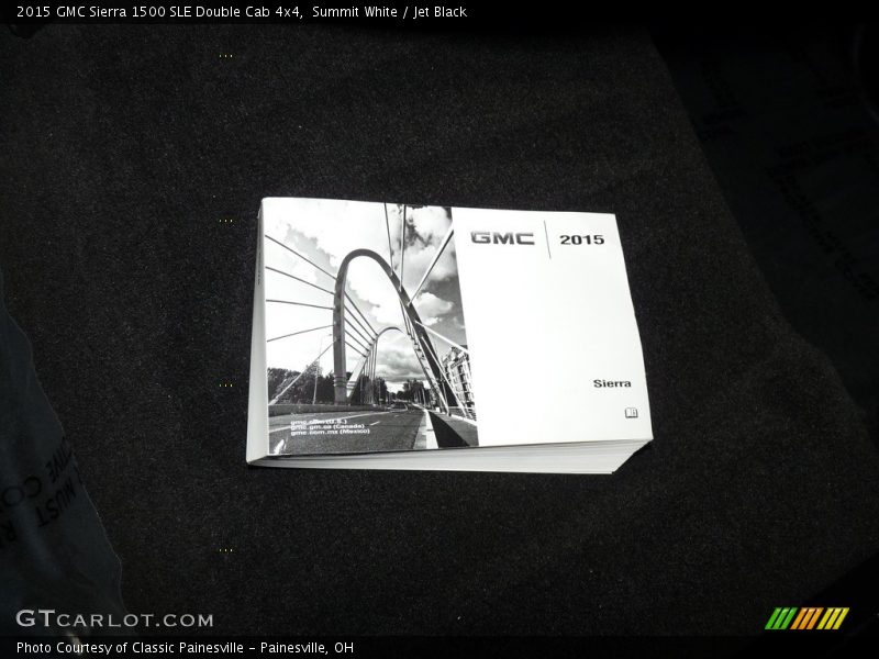 Summit White / Jet Black 2015 GMC Sierra 1500 SLE Double Cab 4x4