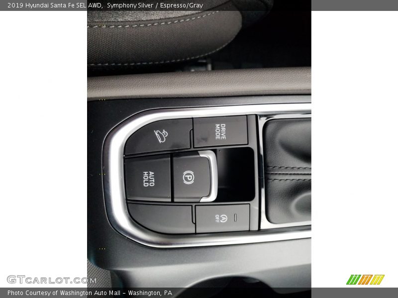 Symphony Silver / Espresso/Gray 2019 Hyundai Santa Fe SEL AWD