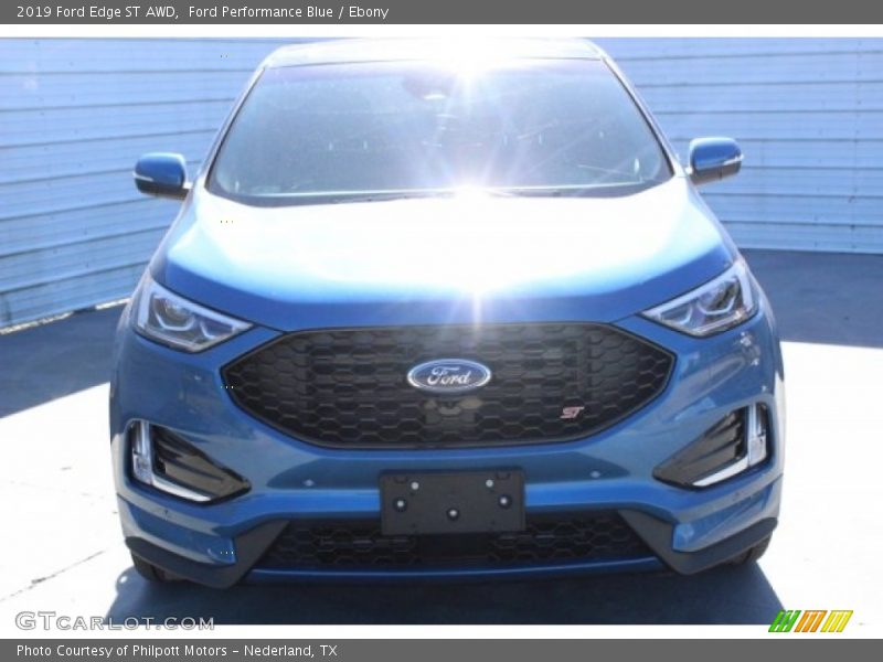 Ford Performance Blue / Ebony 2019 Ford Edge ST AWD