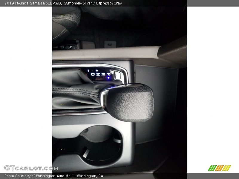 Symphony Silver / Espresso/Gray 2019 Hyundai Santa Fe SEL AWD