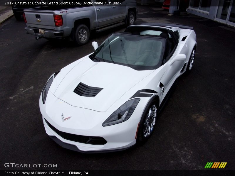 Arctic White / Jet Black 2017 Chevrolet Corvette Grand Sport Coupe