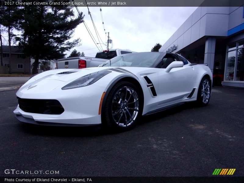 Arctic White / Jet Black 2017 Chevrolet Corvette Grand Sport Coupe