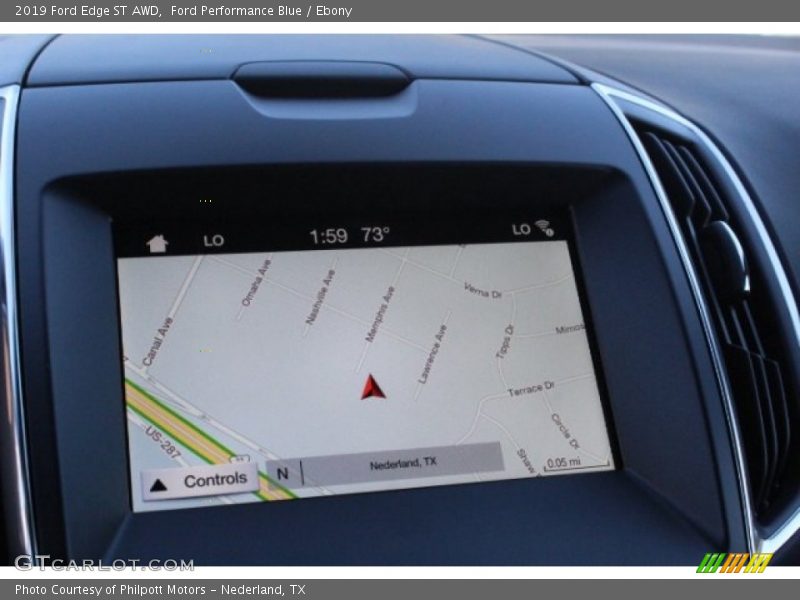 Navigation of 2019 Edge ST AWD