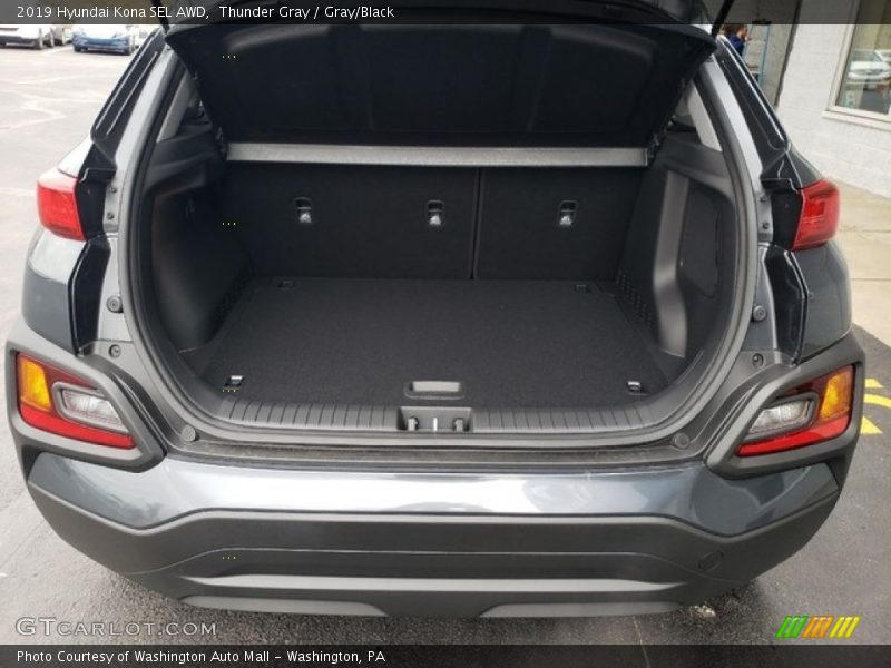 Thunder Gray / Gray/Black 2019 Hyundai Kona SEL AWD