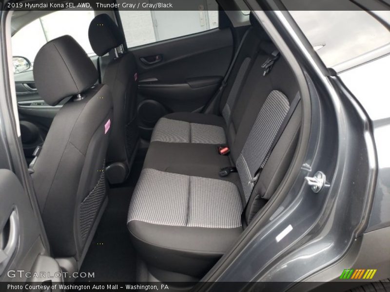 Thunder Gray / Gray/Black 2019 Hyundai Kona SEL AWD