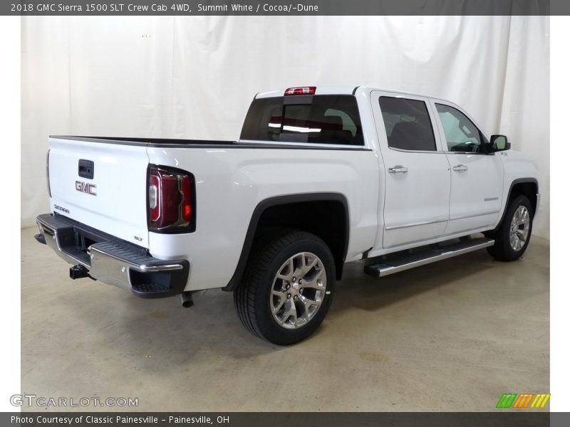 Summit White / Cocoa/­Dune 2018 GMC Sierra 1500 SLT Crew Cab 4WD