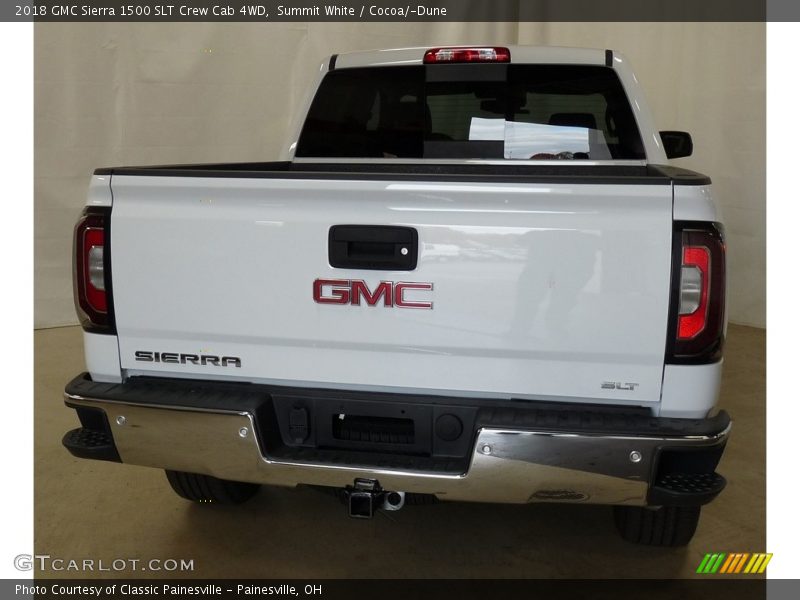 Summit White / Cocoa/­Dune 2018 GMC Sierra 1500 SLT Crew Cab 4WD