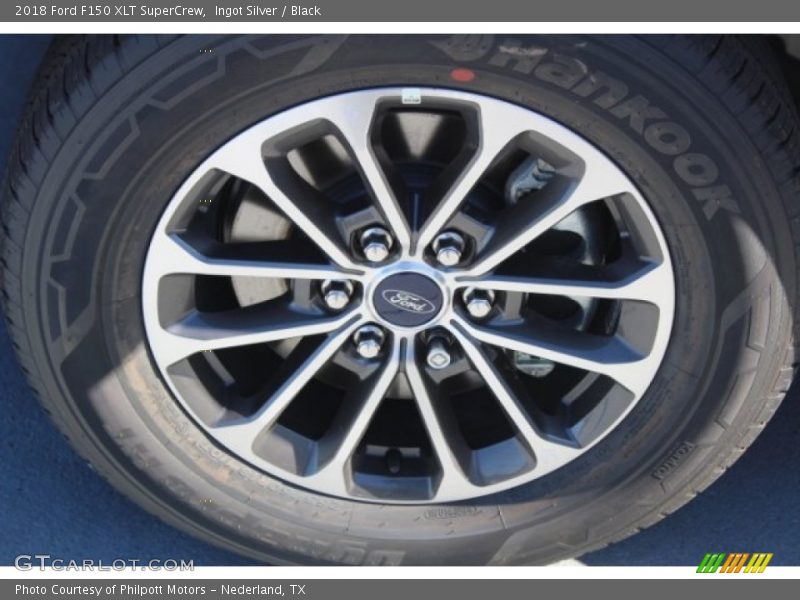 Ingot Silver / Black 2018 Ford F150 XLT SuperCrew