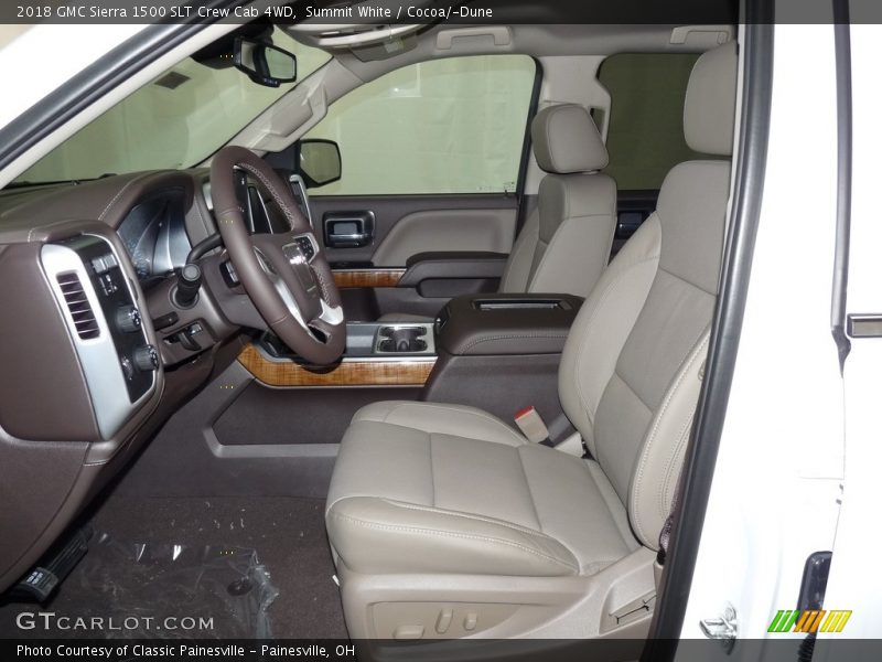 Summit White / Cocoa/­Dune 2018 GMC Sierra 1500 SLT Crew Cab 4WD