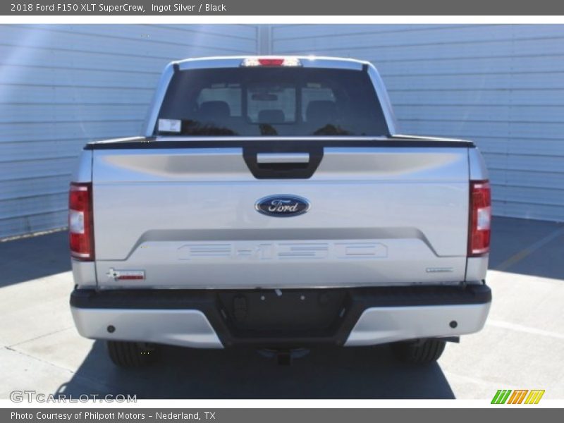 Ingot Silver / Black 2018 Ford F150 XLT SuperCrew