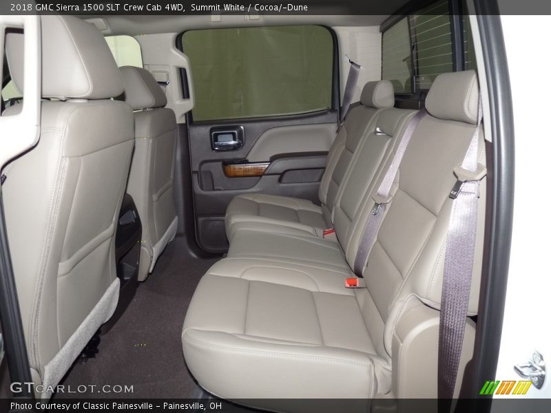 Summit White / Cocoa/­Dune 2018 GMC Sierra 1500 SLT Crew Cab 4WD